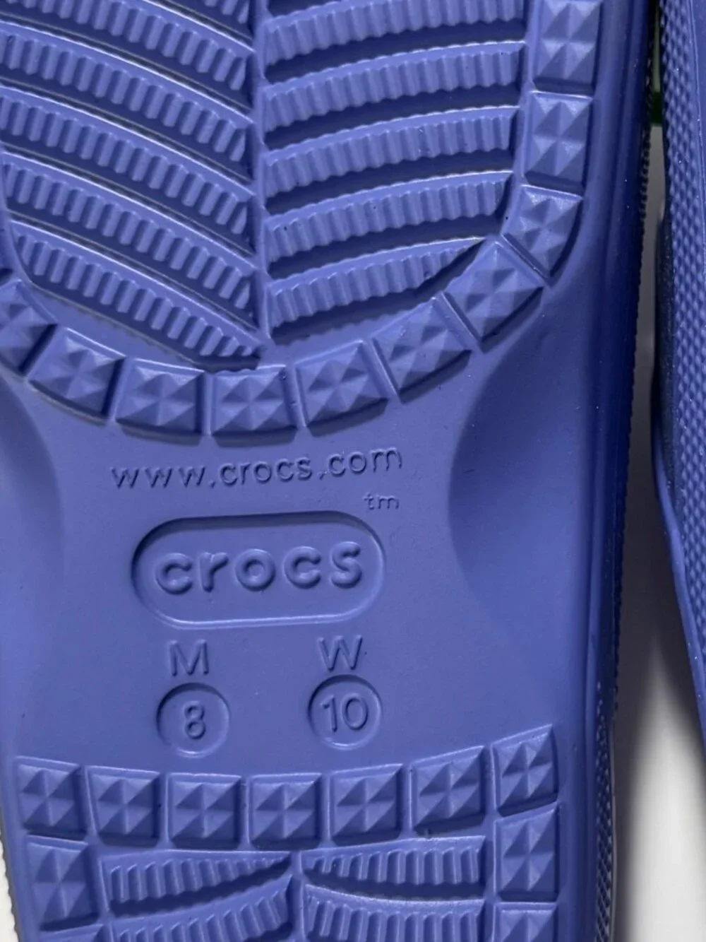 New With Tags Crocs Baya Sandals Shoes Periwinkle Blue Purple Womens 10 Mens 8